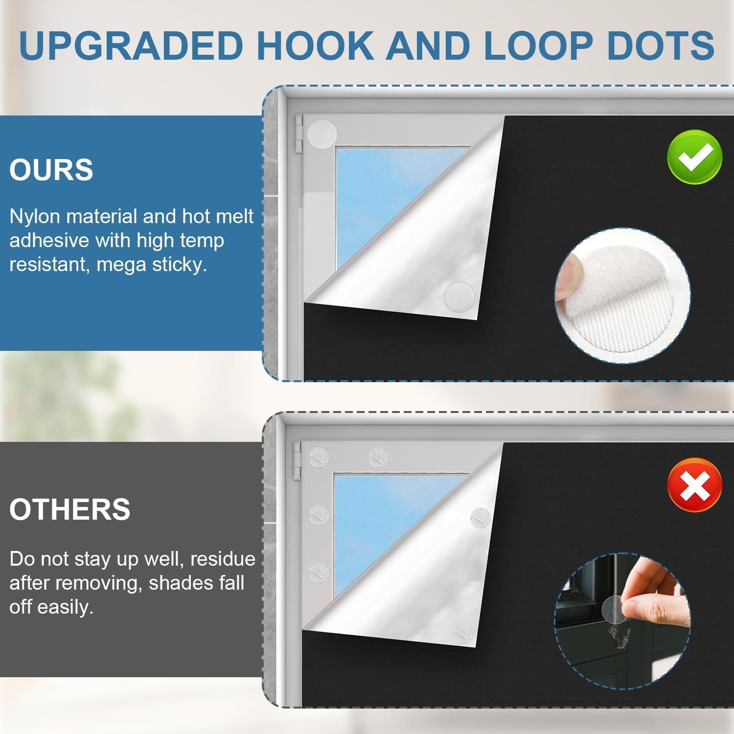 Cortinas Blackout 200x145cm BCJJ - Bloqueo de Luz Negro