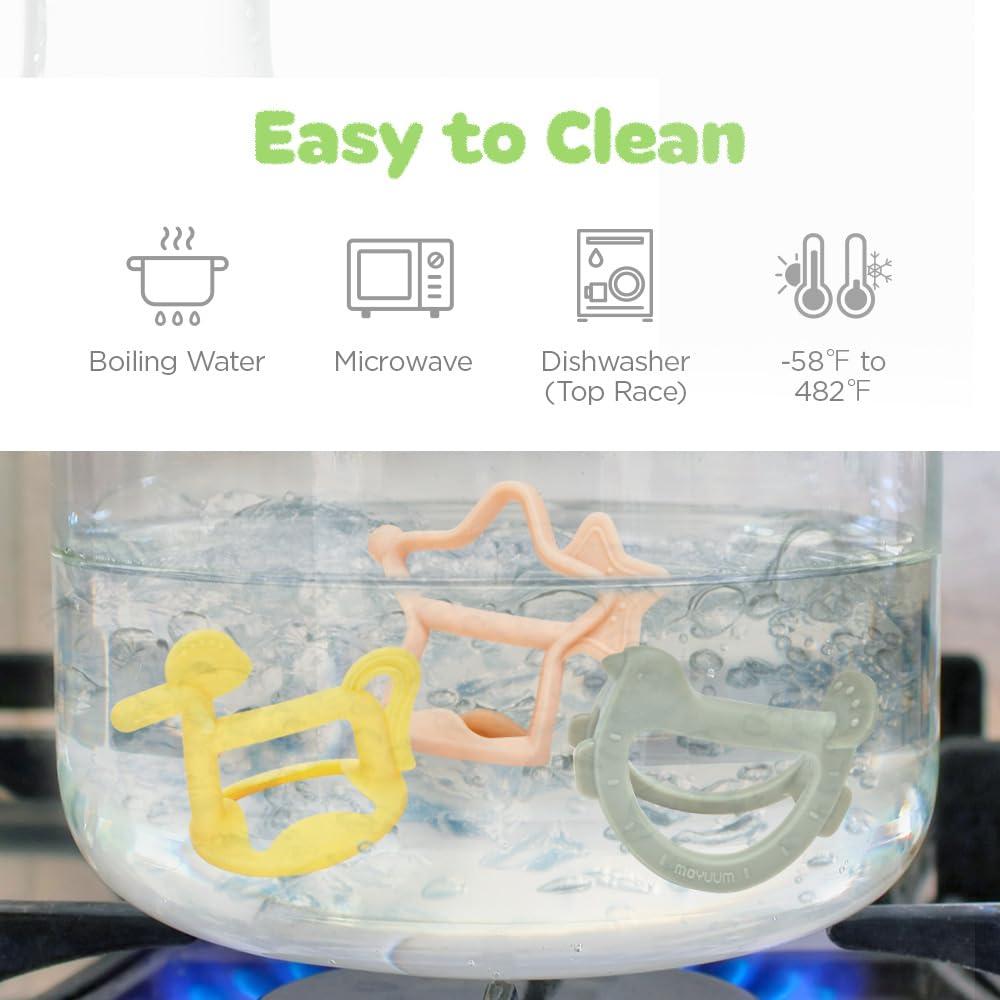 Mordedor de Silicona Moyuum Pájaro Azul para Bebés 3+ Meses