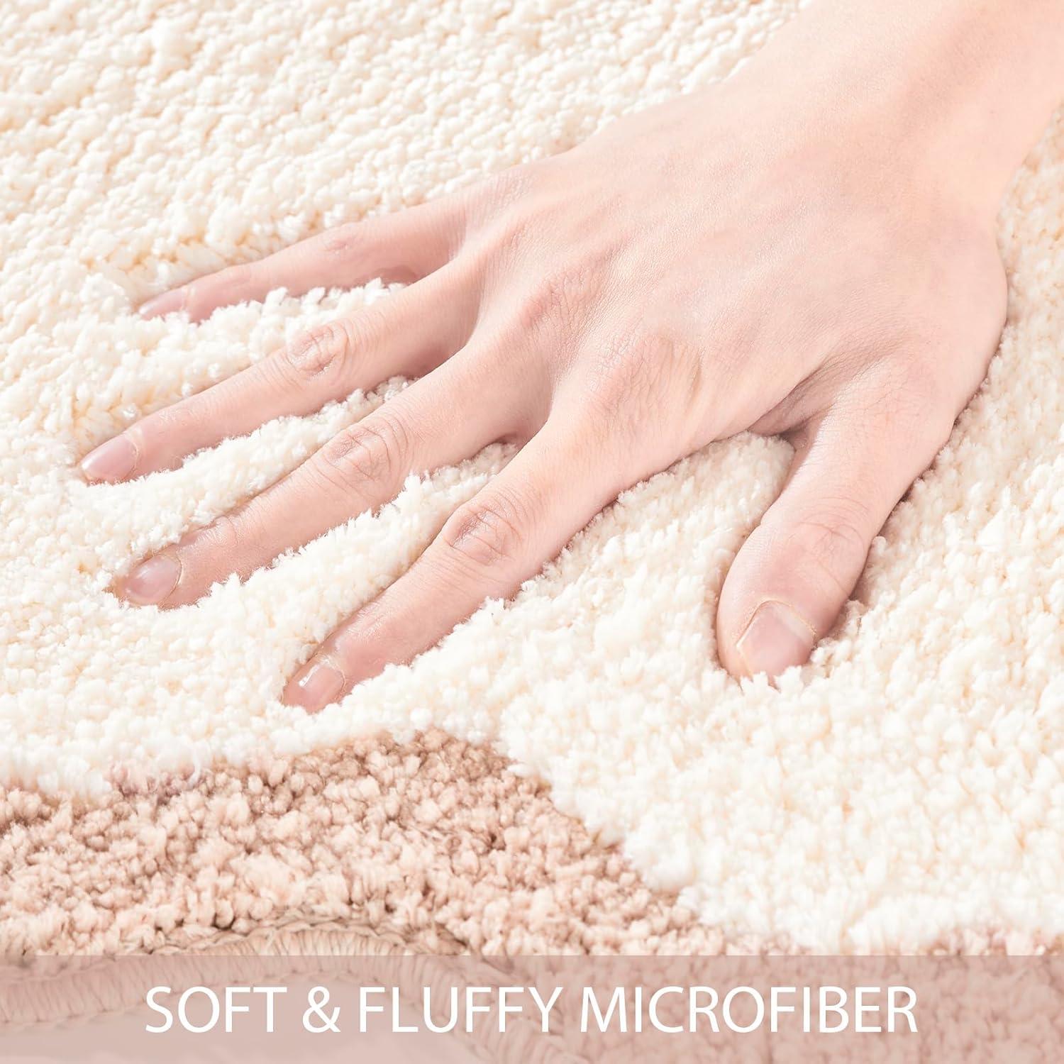 Alfombra de baño DyeFury Beige 76x51 cm Antideslizante