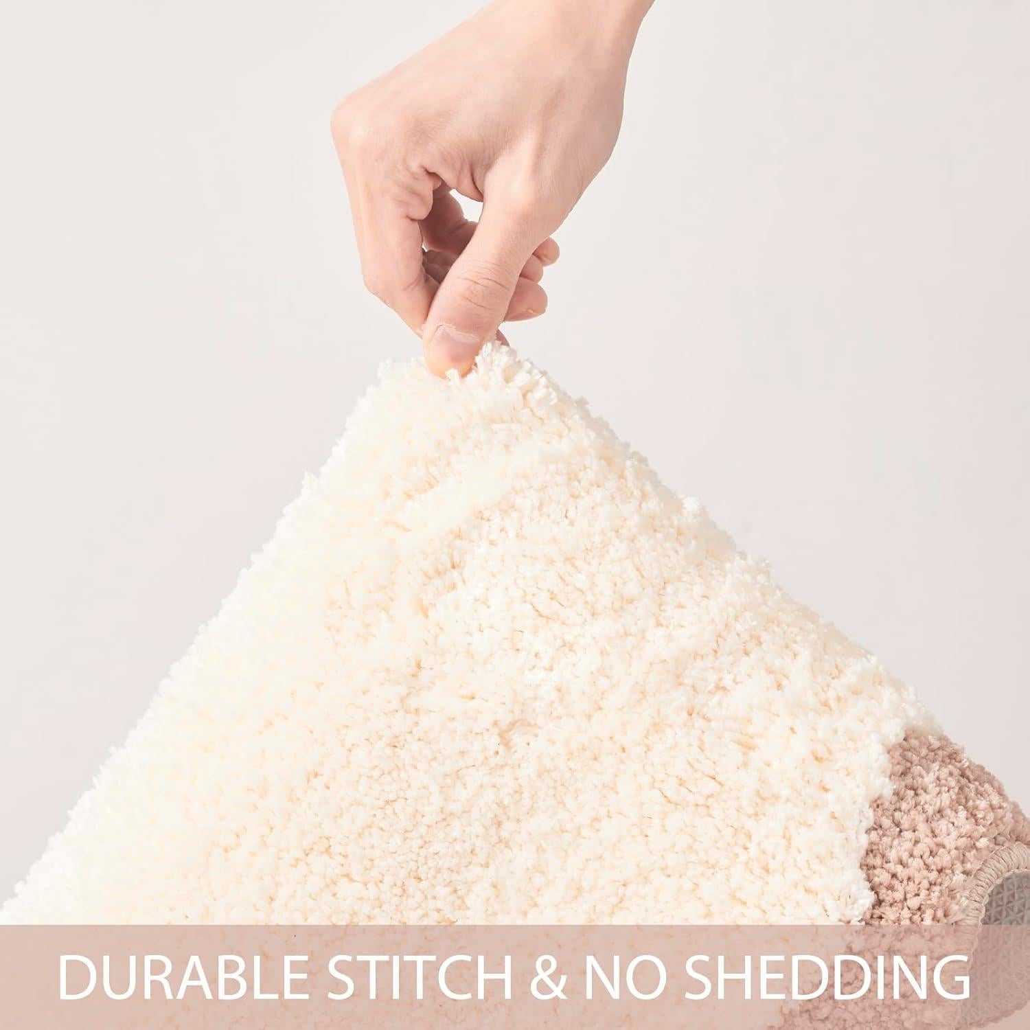 Alfombra de baño DyeFury Beige 76x51 cm Antideslizante