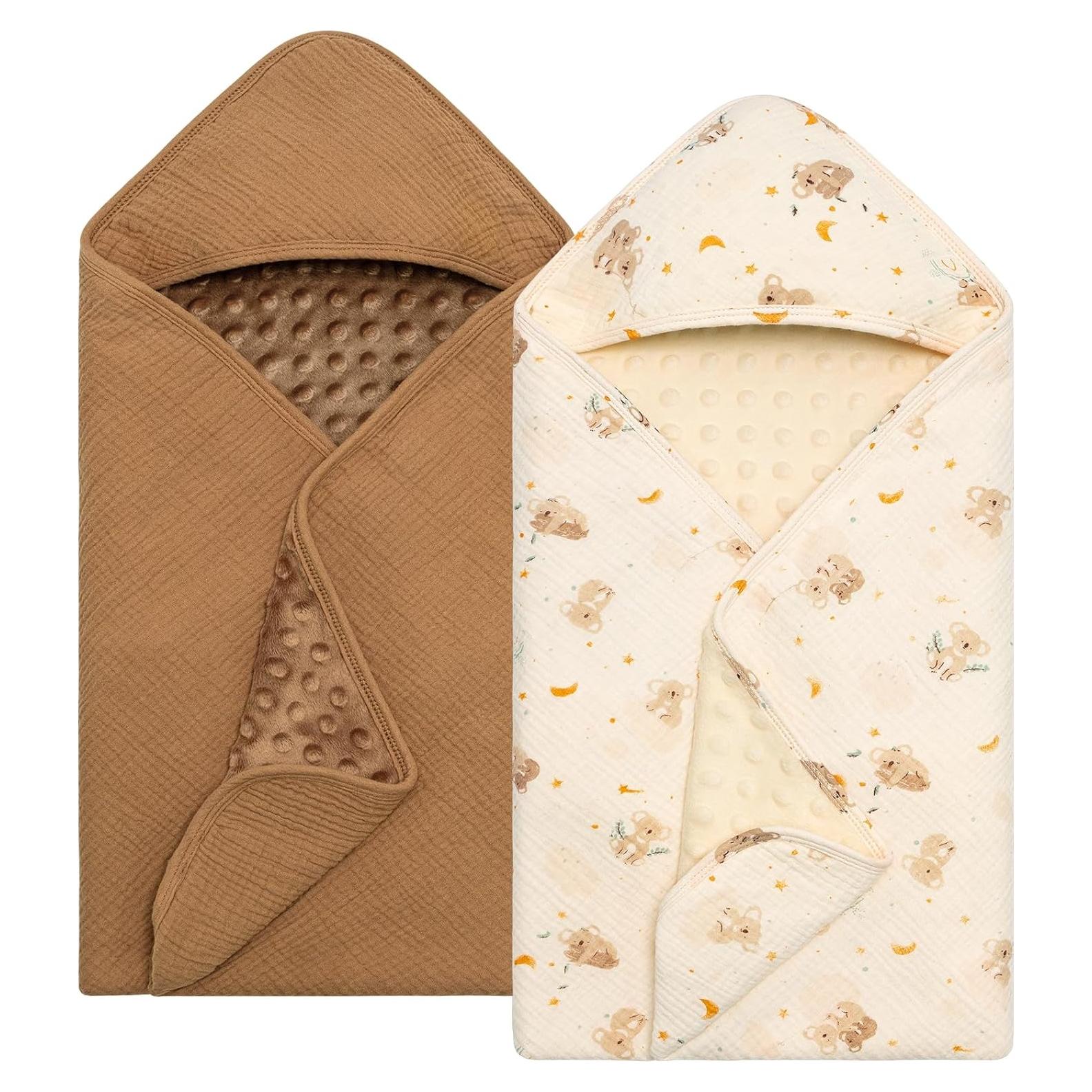 Toallas de baño para bebés Yukkidds set 2 capucha 76.2 cm