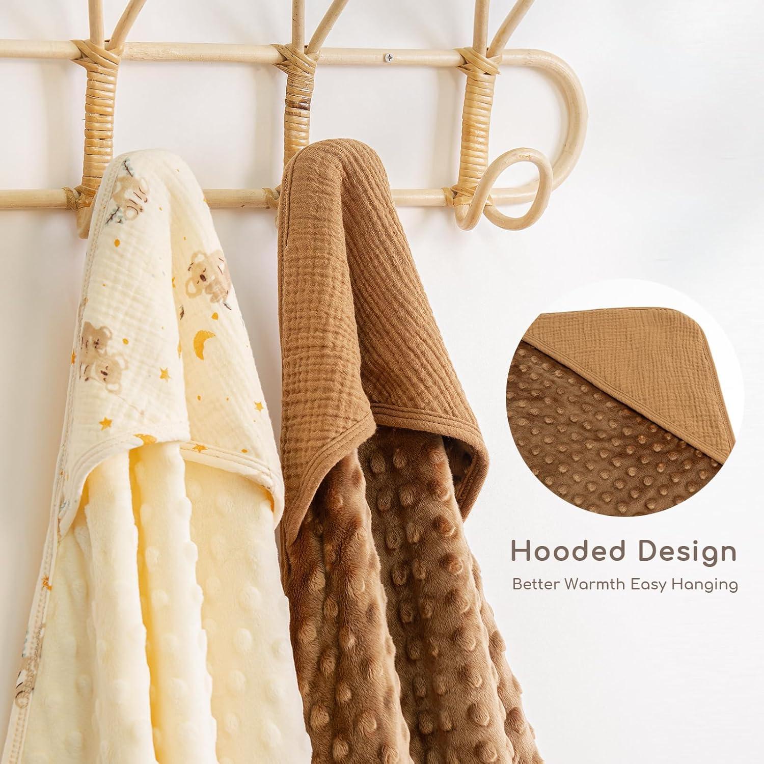 Toallas de baño para bebés Yukkidds set 2 capucha 76.2 cm