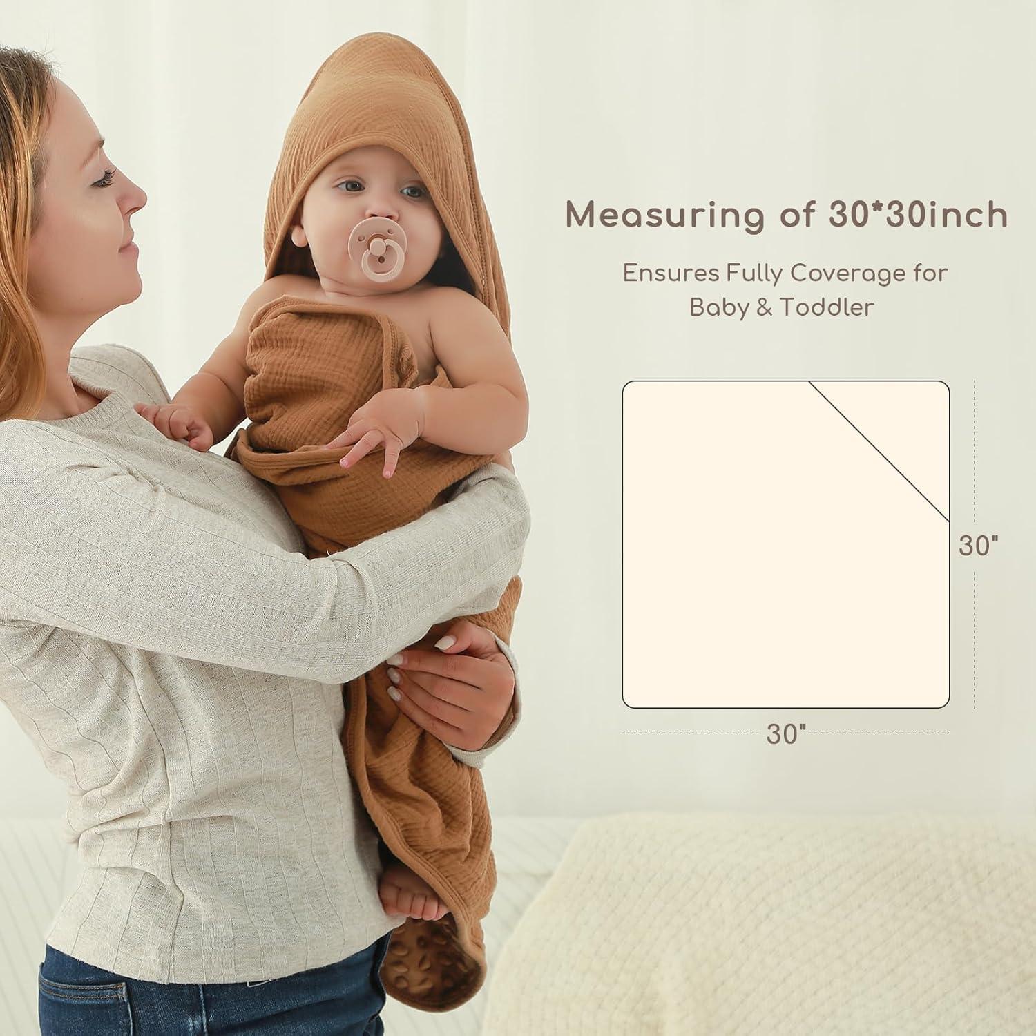 Toallas de baño para bebés Yukkidds set 2 capucha 76.2 cm