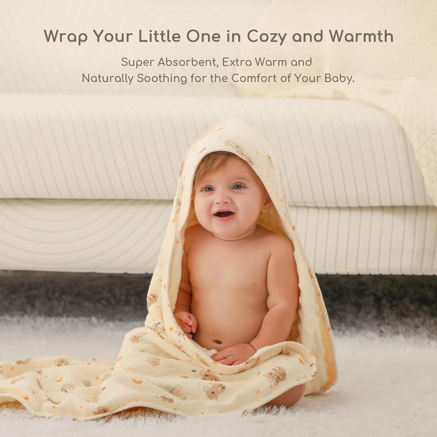 Toallas de baño para bebés Yukkidds set 2 capucha 76.2 cm