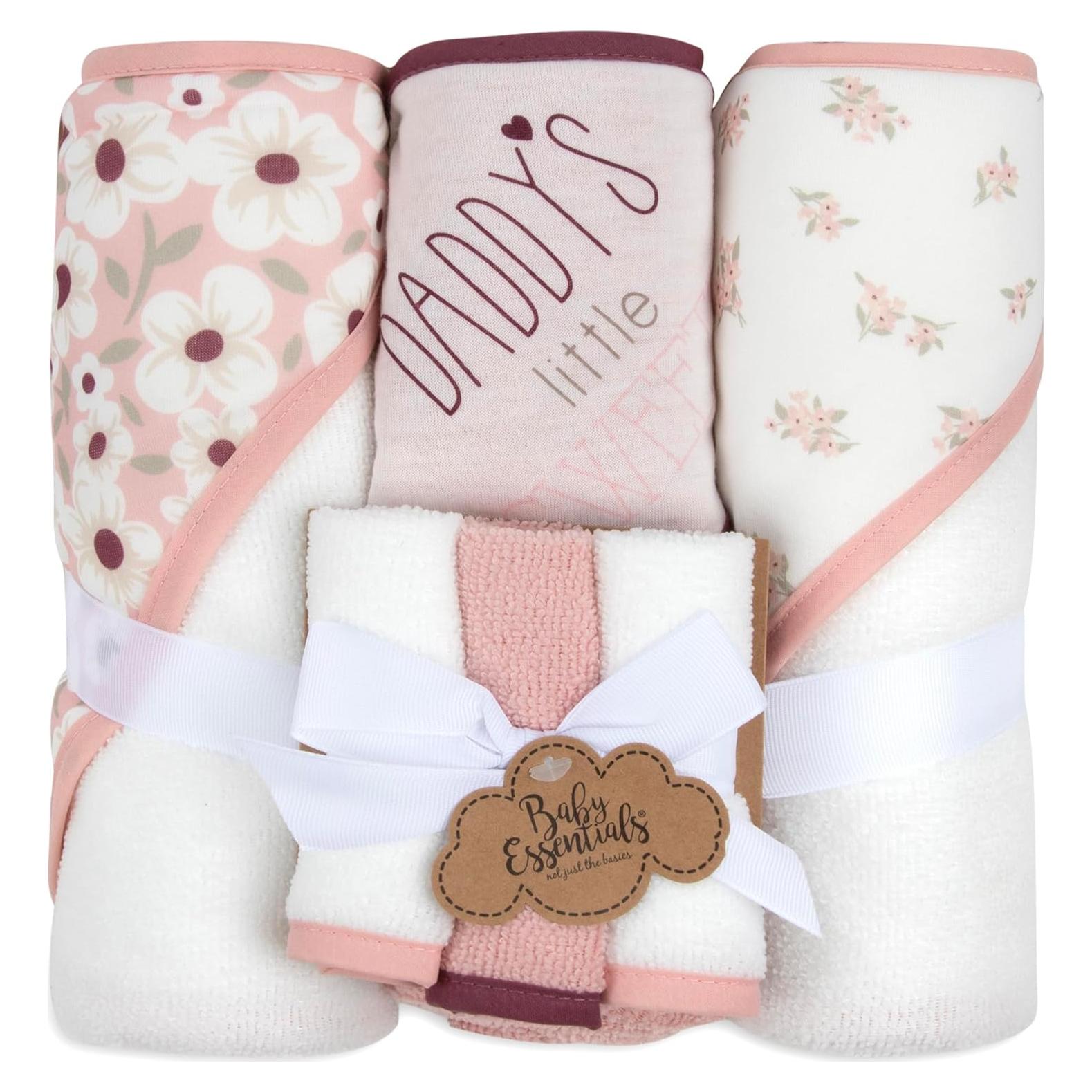 Juego de Toallas de Baño con Capucha Esenciales para Bebés 6 Piezas