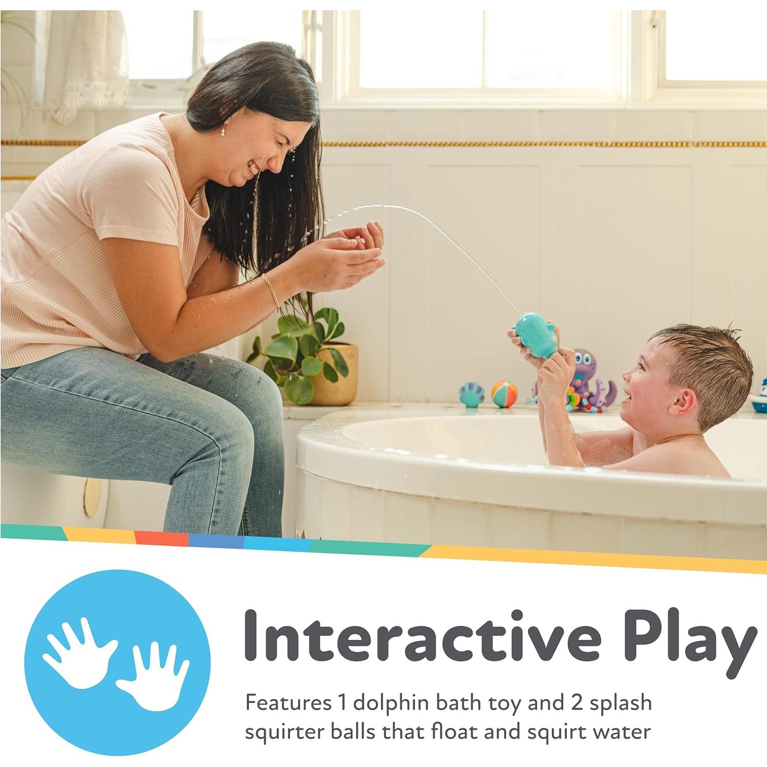 Juguete de Baño Nuby Chorro Delfín con Bolas Splash 10+M