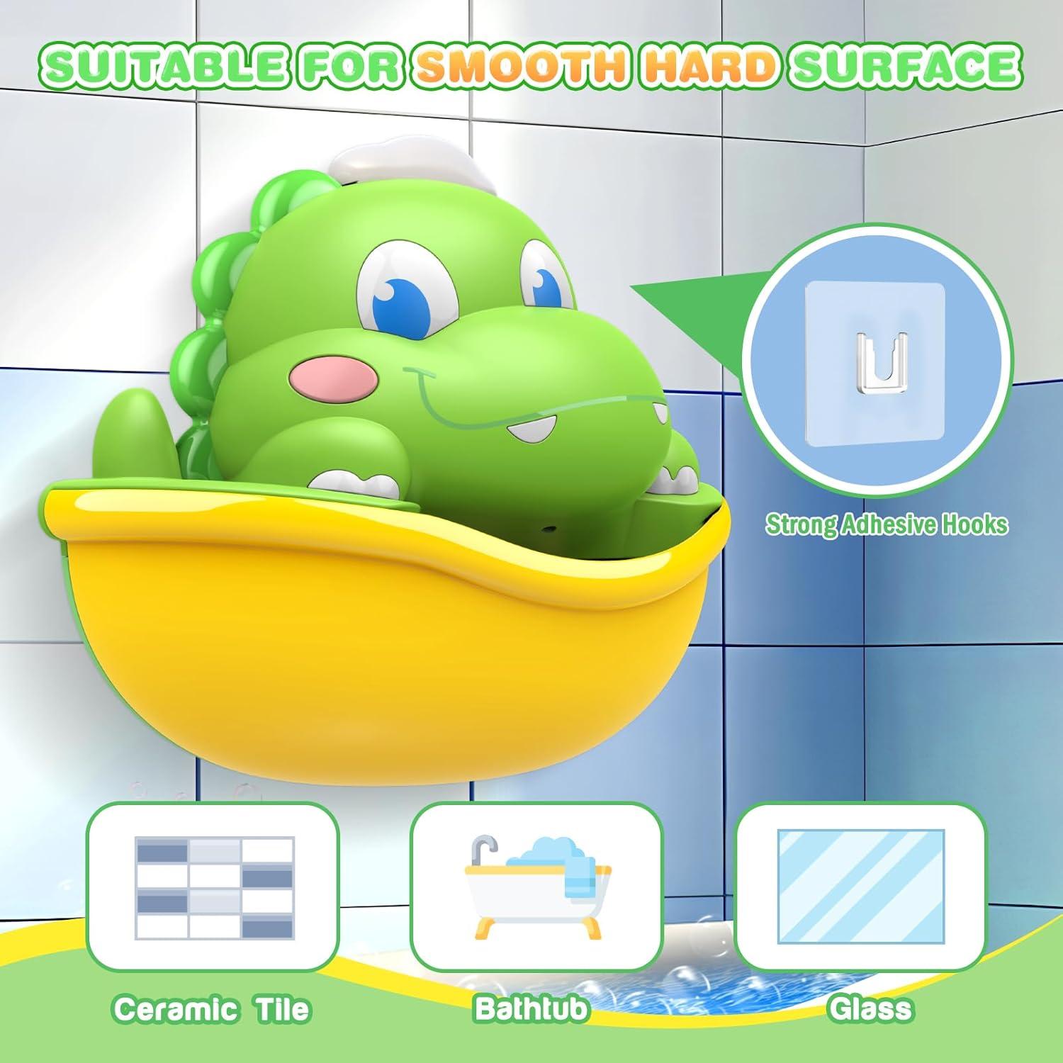 Juguete de Baño Puidapo Dinosaurio con Máquina de Burbujas