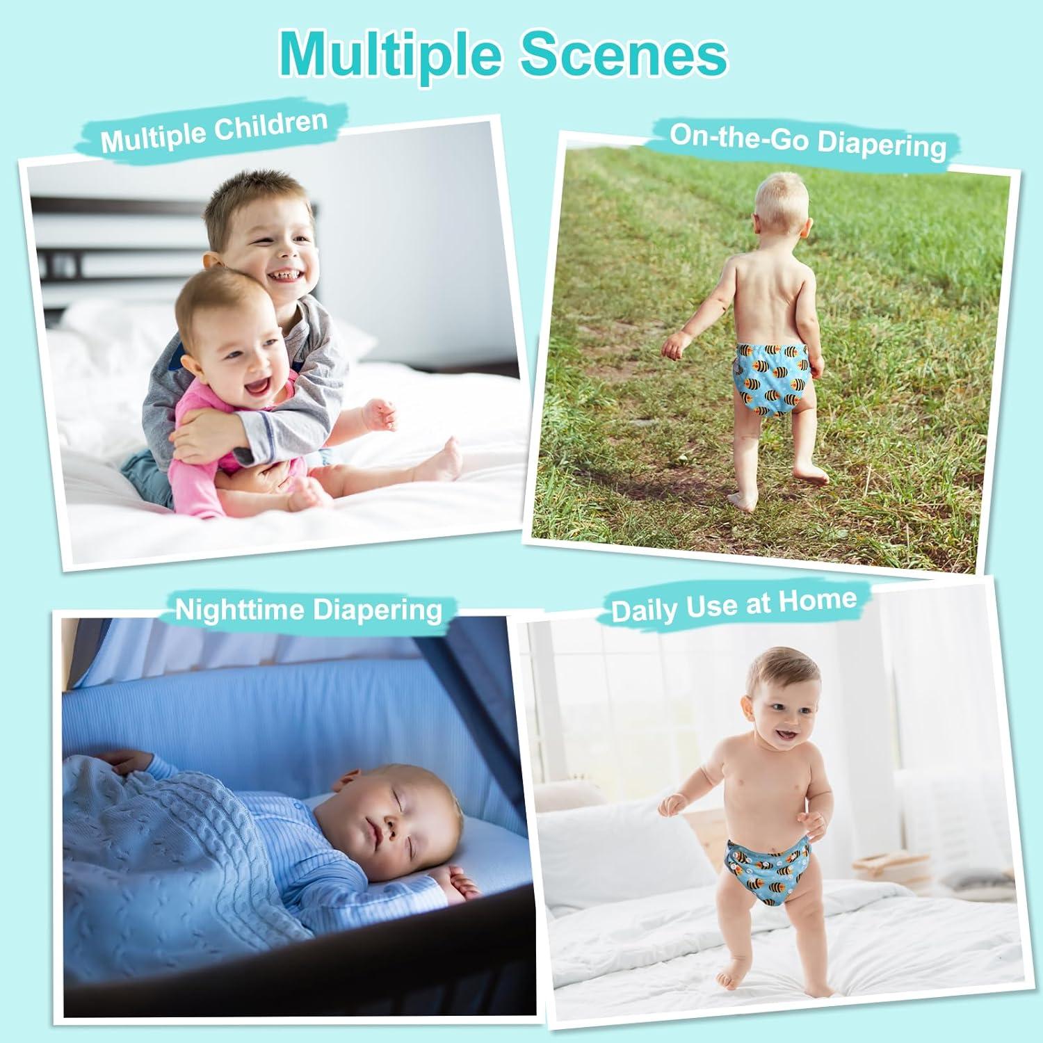 Paquete de 13 Pañales de Tela Babygoal para Recién Nacidos 2.3-5.4kg