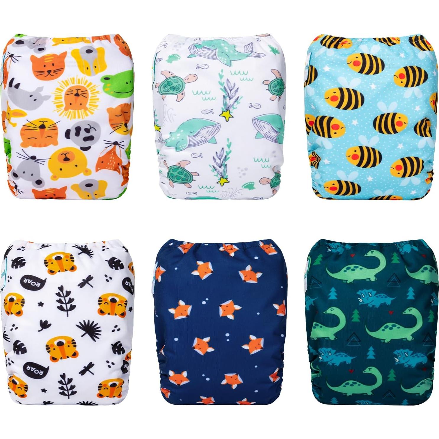 Paquete de 13 Pañales de Tela Babygoal para Recién Nacidos 2.3-5.4kg