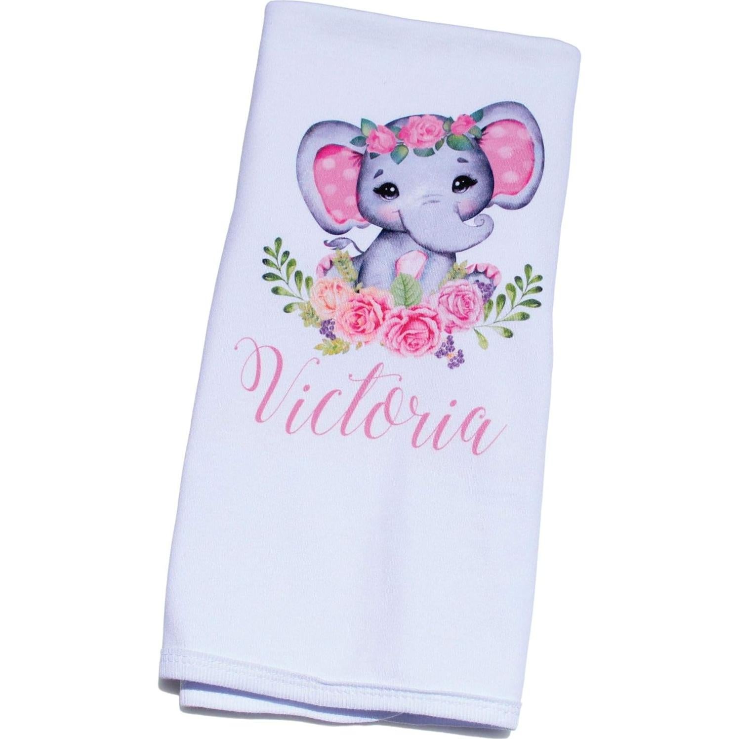 Set de Cepillo y Peine Personalizado Bebé Elefante Azul 0-3 Años