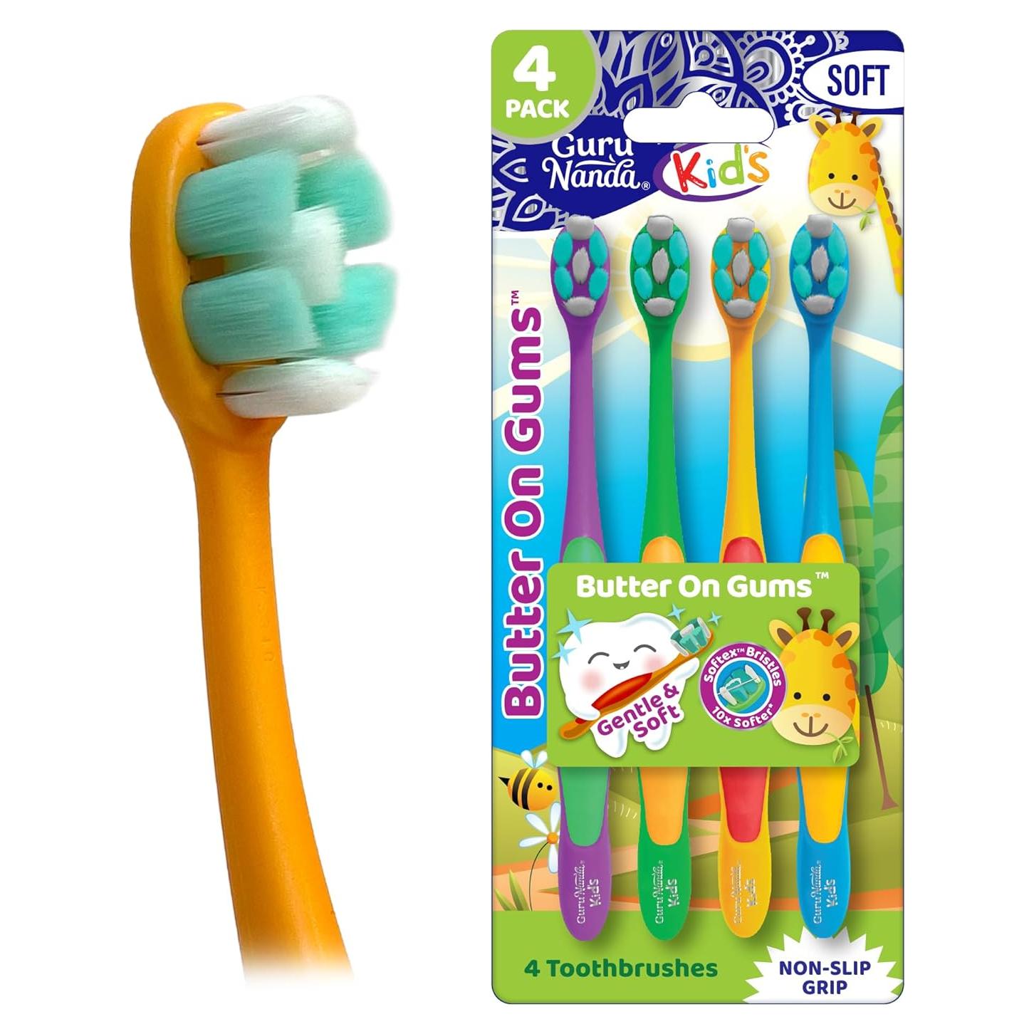 Cepillo de Dientes GuruNanda Butter On Gums - 4 Cerdas Suaves