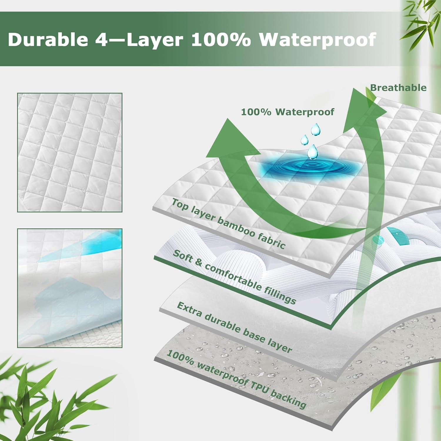 Protector de Colchón de Cuna GRT Impermeable 52x28 cm Pack 2