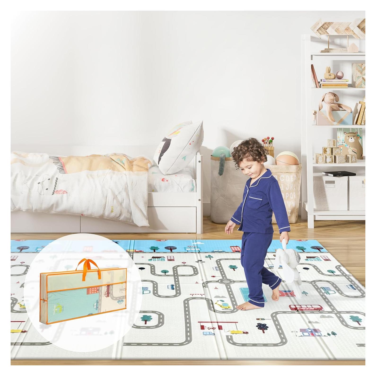 Alfombra de Juego Plegable para Bebés 200x180 cm Antideslizante