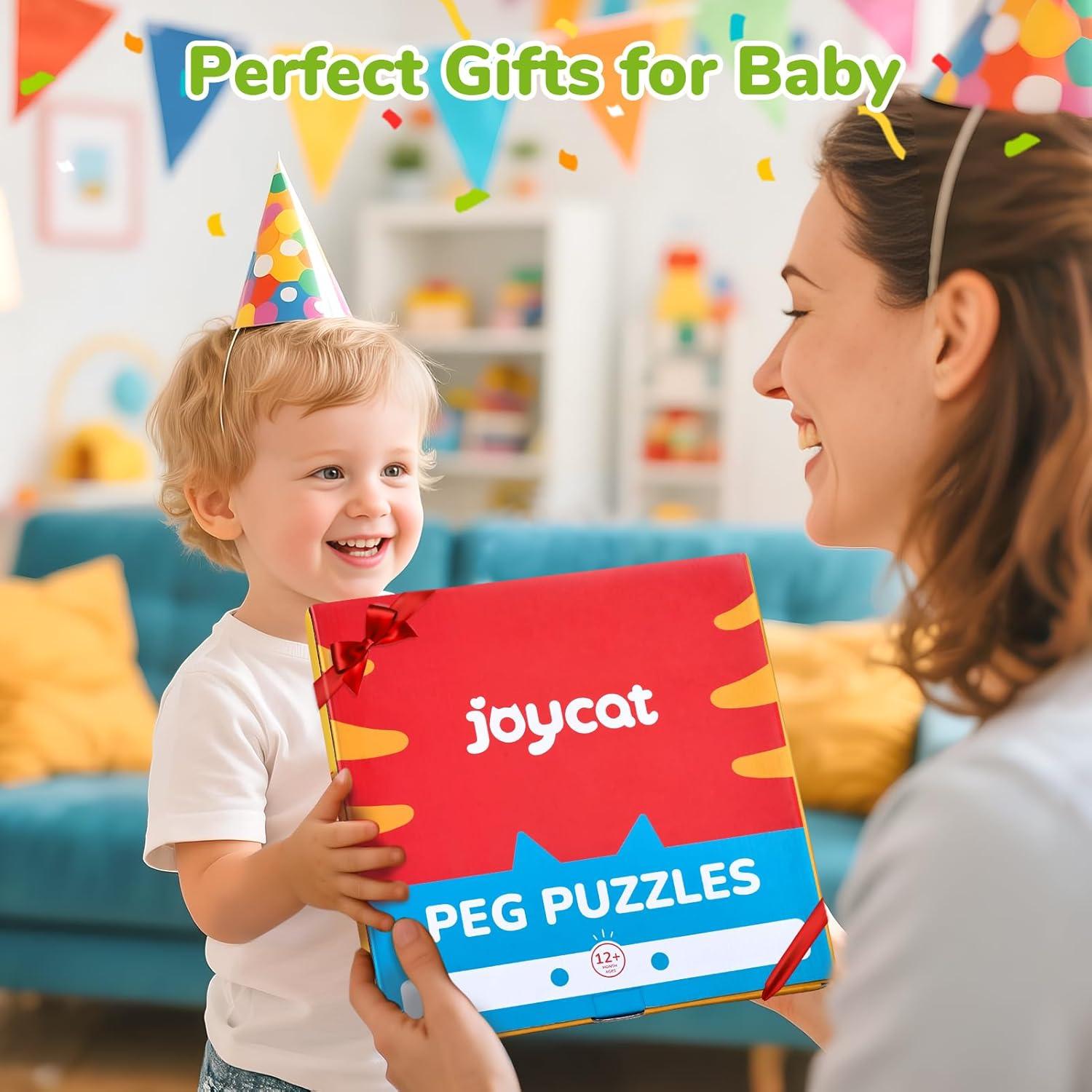 Rompecabezas de Alfabeto JoyCat de Madera para Niños 1-5 Años