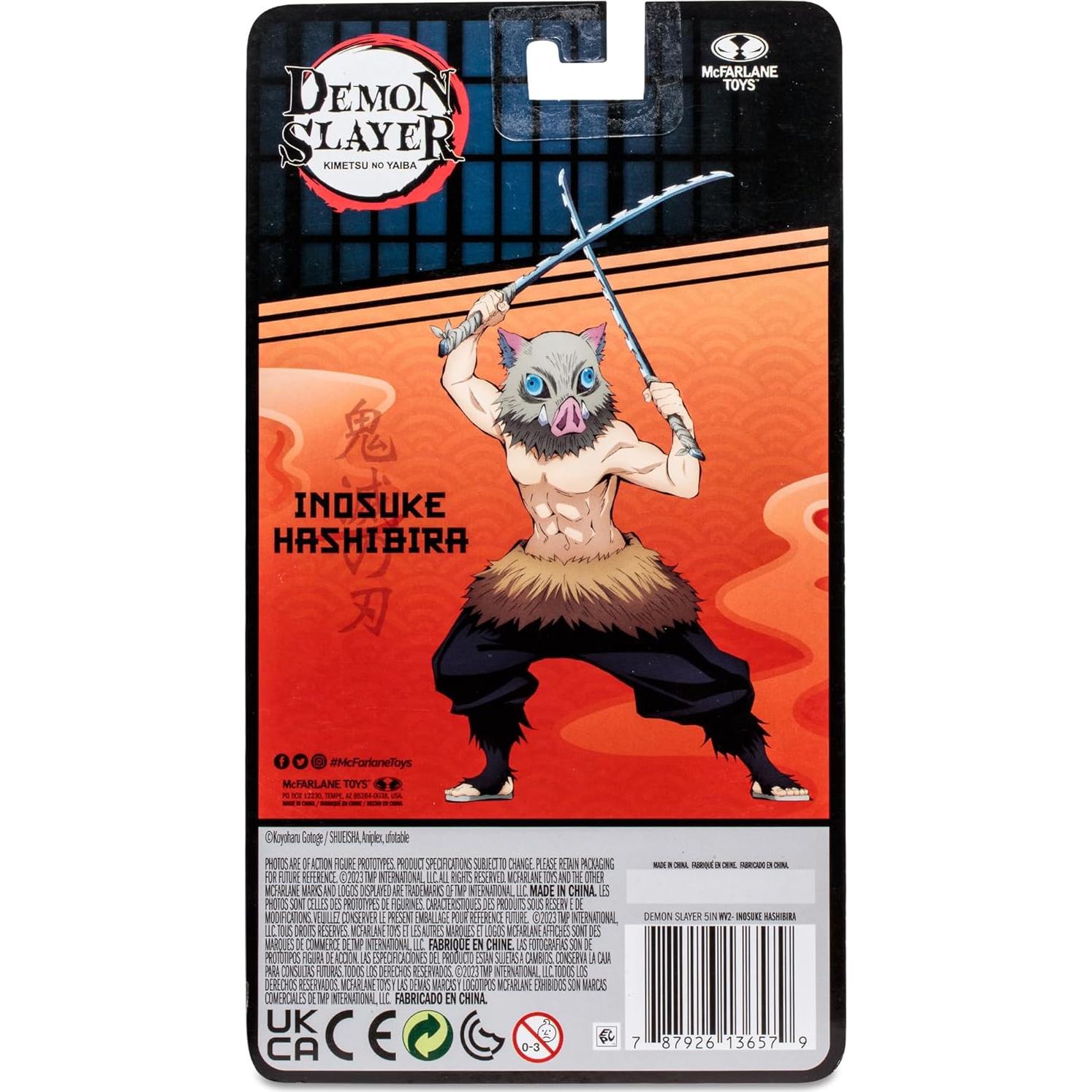 Figura de acción Inosuke Hashibira McFarlane 12.7 cm Demon Slayer
