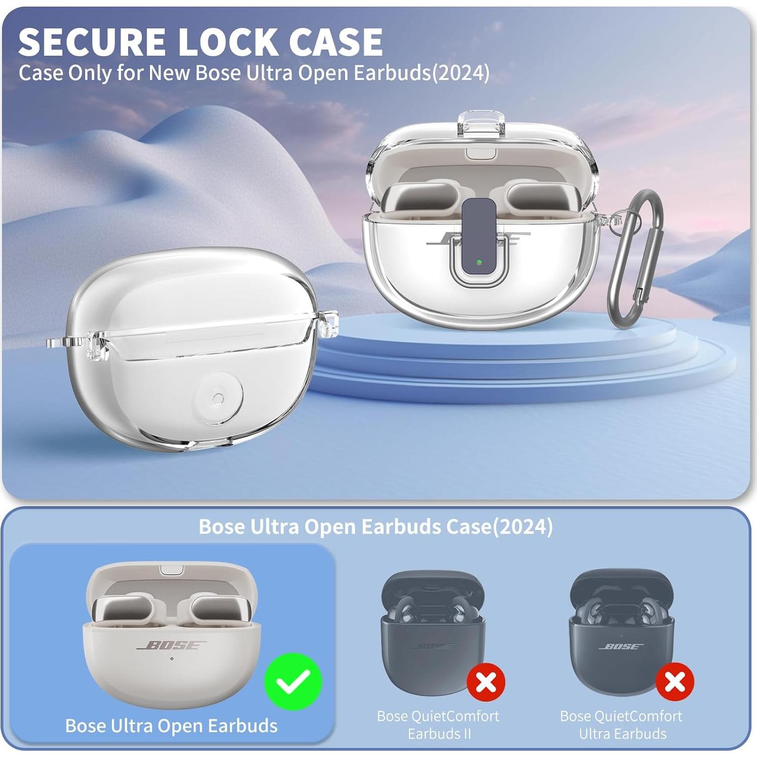 Funda Protectora TUDIOW para Auriculares Bose Ultra Open 2024