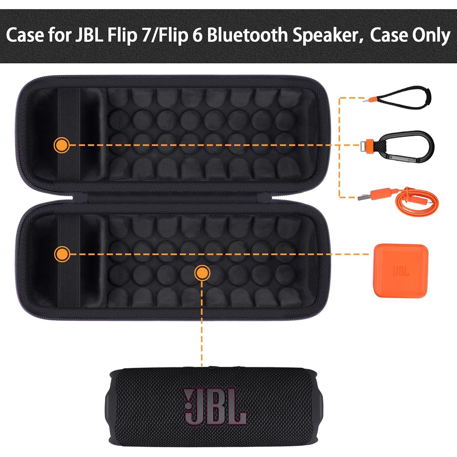 Funda Impermeable Khanka para Altavoz JBL Flip 7/6 - Negro