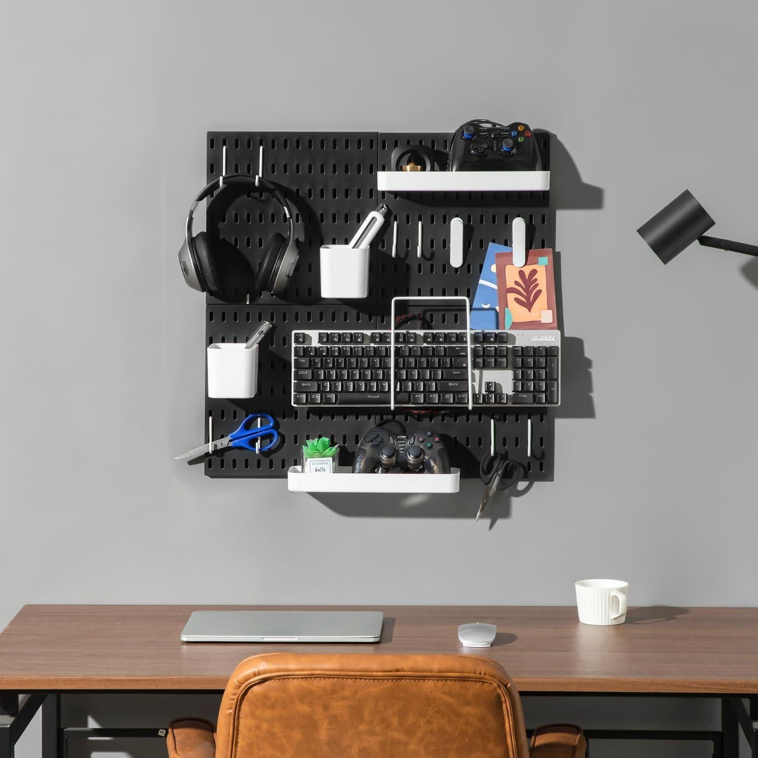 Organizador de Tablero de Clavos Keepo con 4 Ganchos Largos