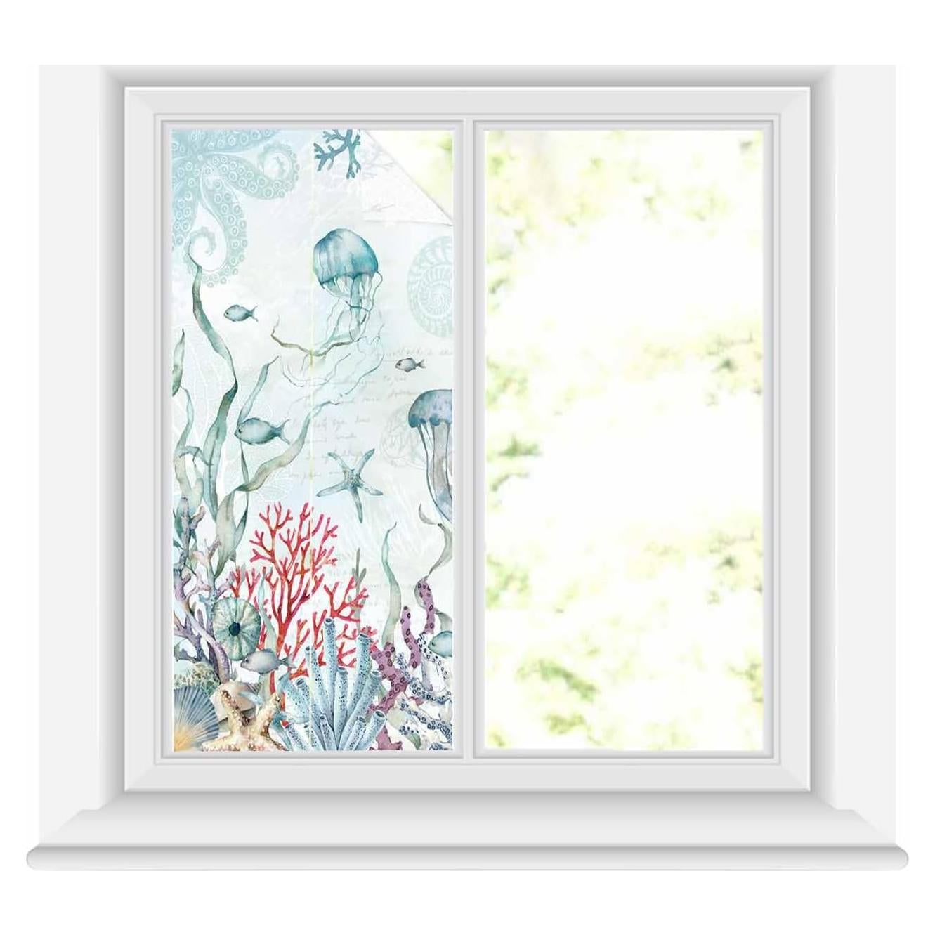 Película de Privacidad para Ventanas Zadaling 45x100cm Azul