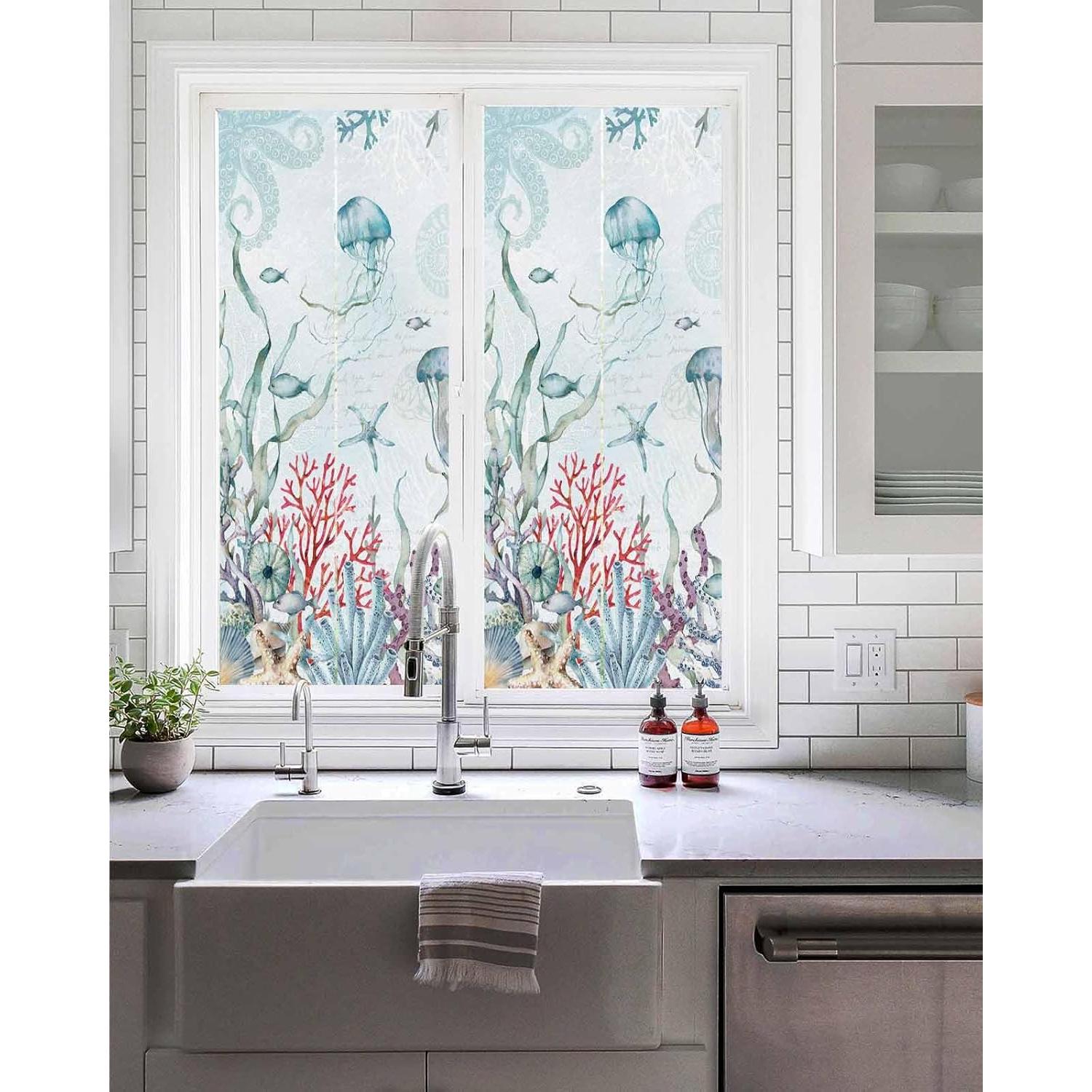 Película de Privacidad para Ventanas Zadaling 45x100cm Azul