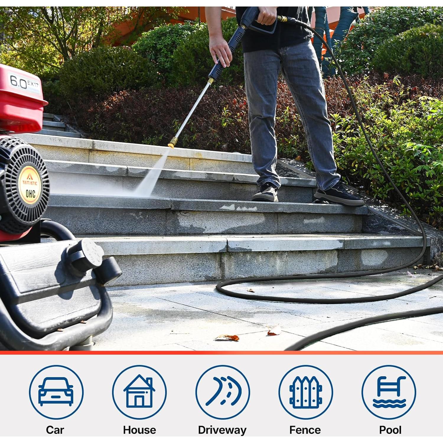 Manguera de Lavadora a Presión YAMATIC 15,24 m 3200 PSI