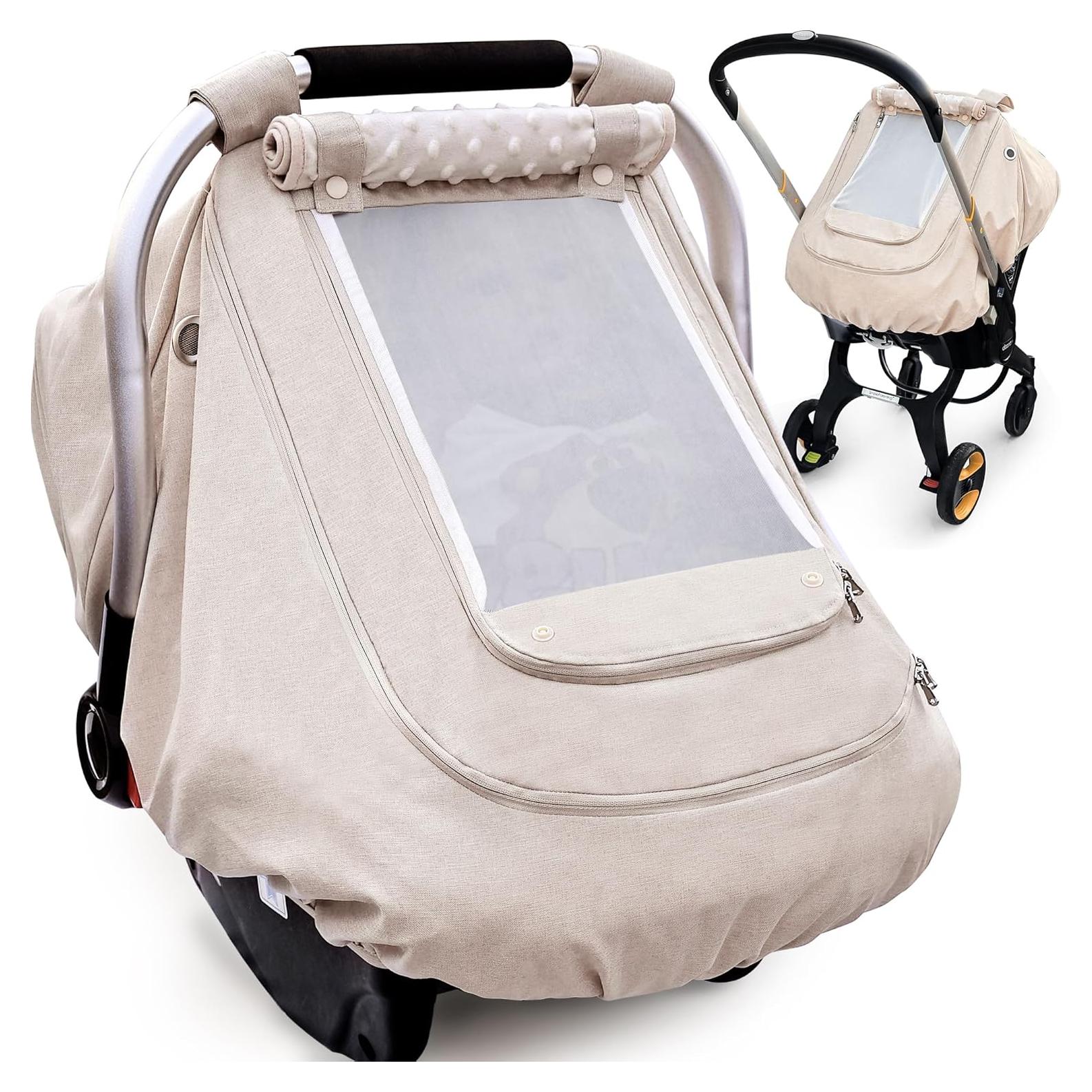 Funda Impermeable para Asiento de Bebé YVMVDV Beige