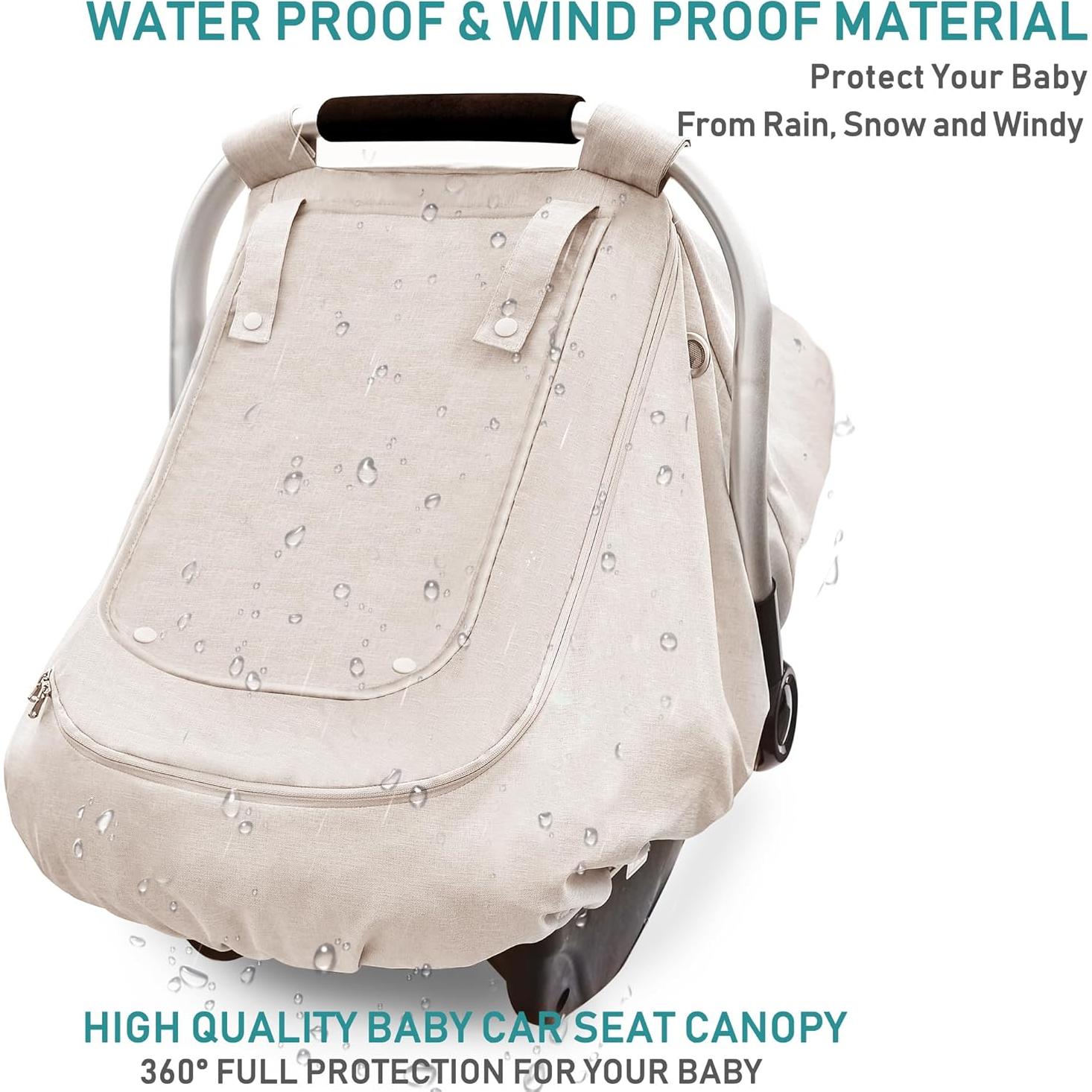 Funda Impermeable para Asiento de Bebé YVMVDV Beige