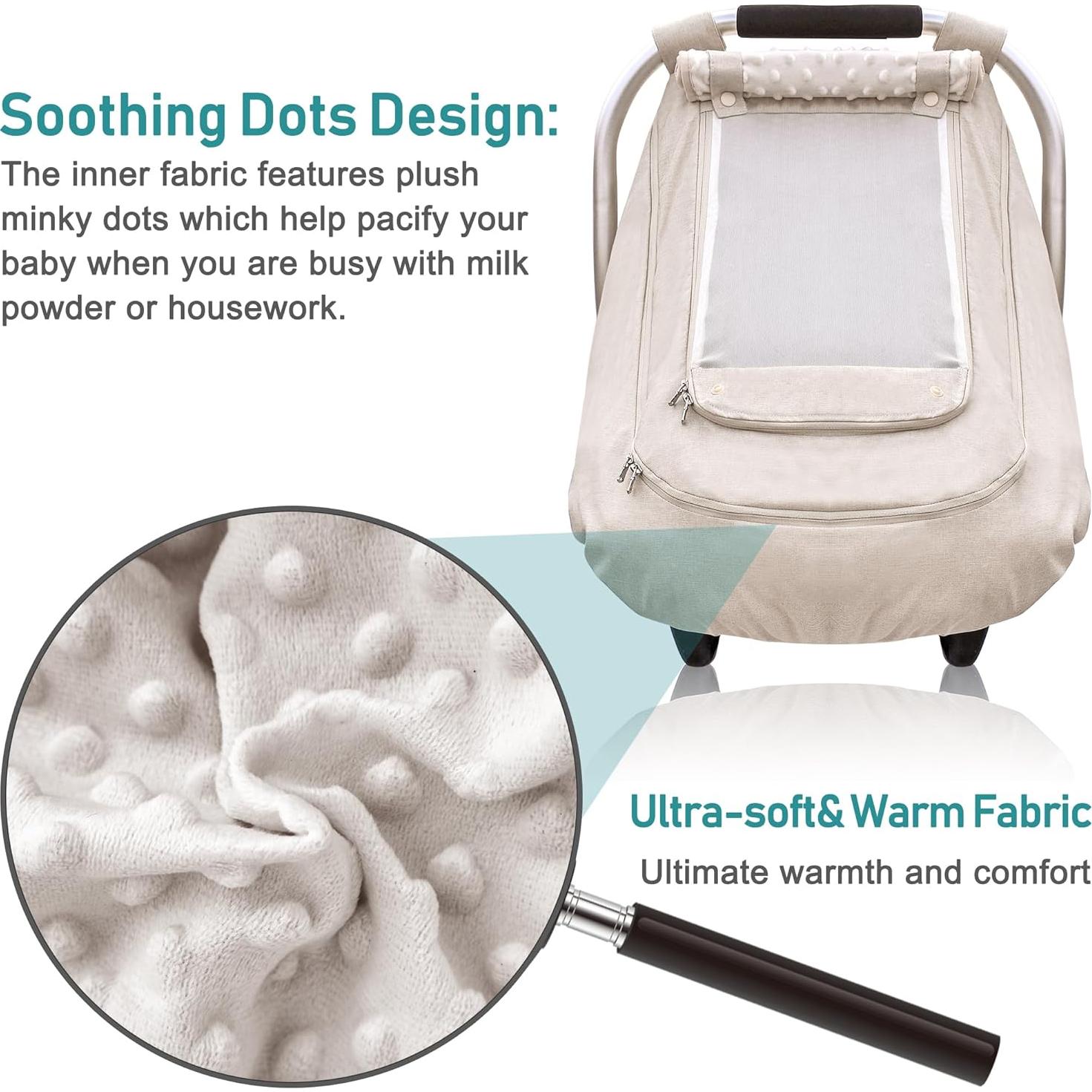 Funda Impermeable para Asiento de Bebé YVMVDV Beige