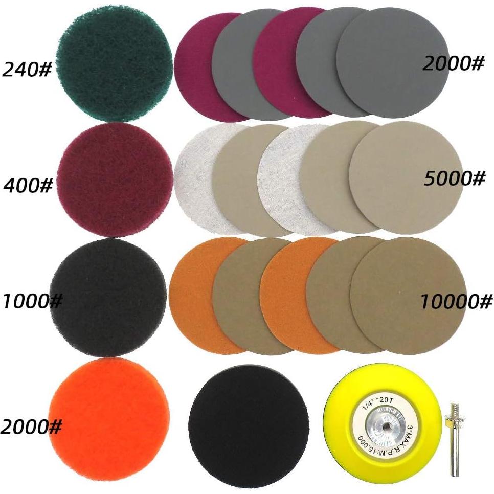 Kit de Restauración de Faros VIBRATITE 21 PZS para Taladro