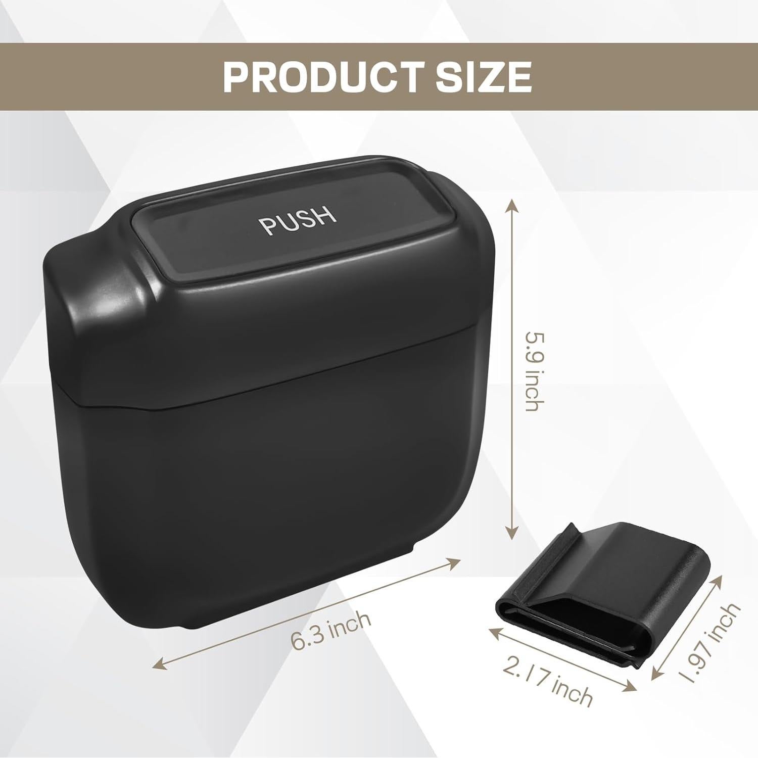 Basurero Portátil Wuyaoyao para Auto con Tapa y 30 Bolsas