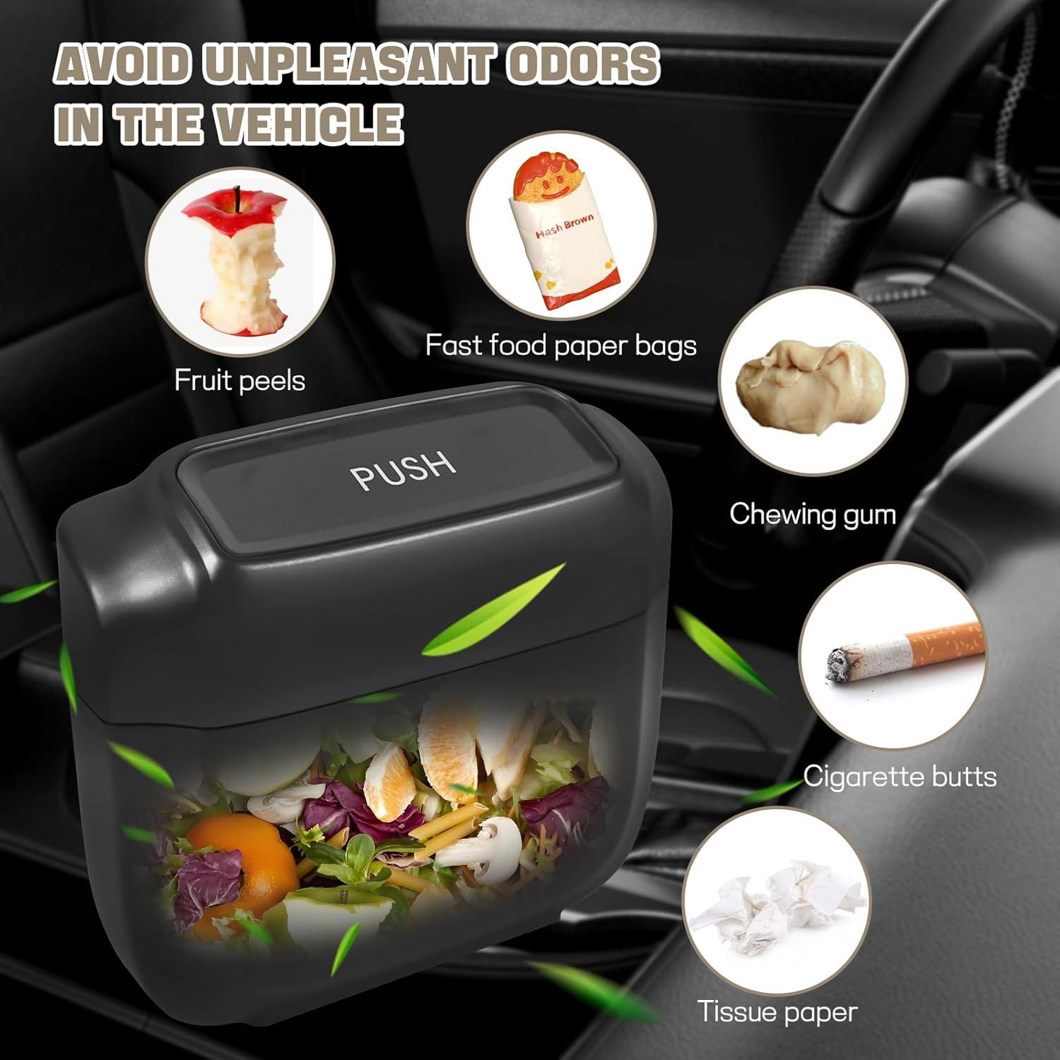 Basurero Portátil Wuyaoyao para Auto con Tapa y 30 Bolsas