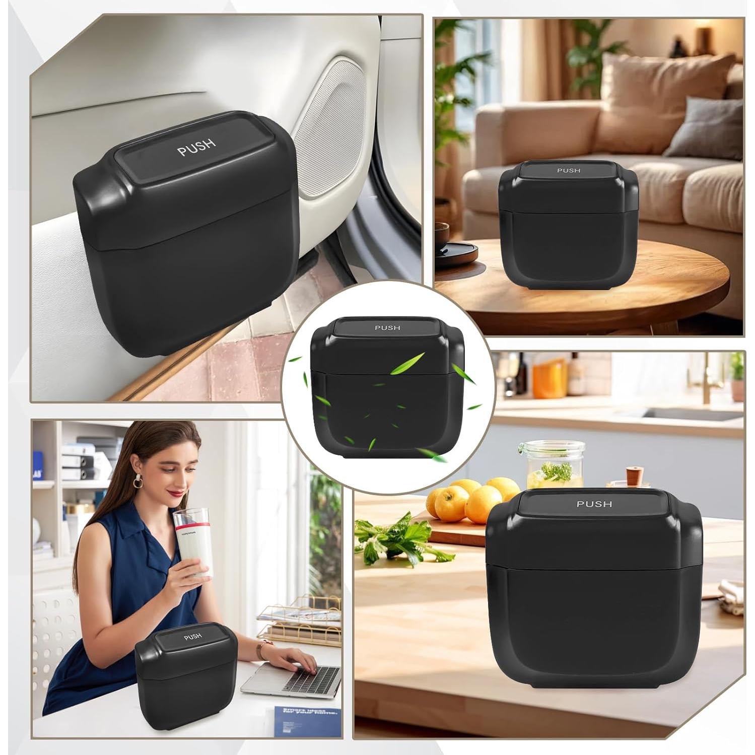 Basurero Portátil Wuyaoyao para Auto con Tapa y 30 Bolsas