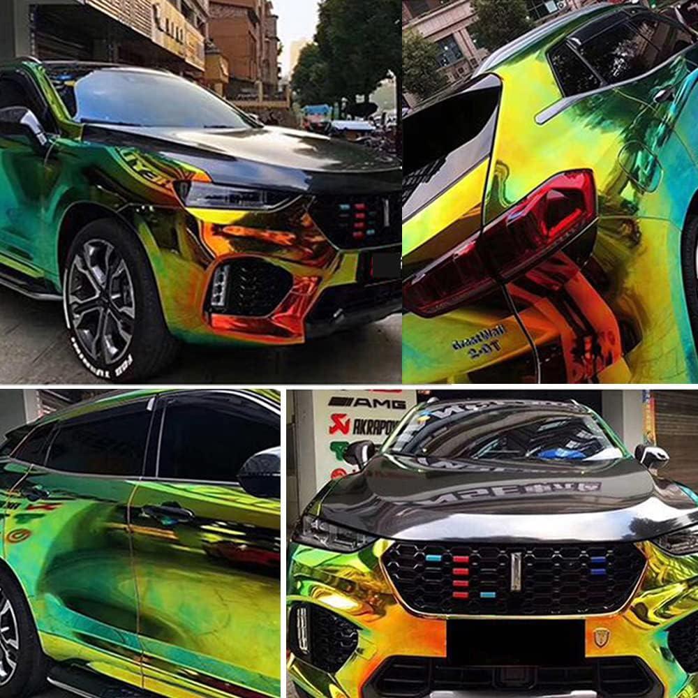 Vinilo Adhesivo Holográfico Verde ASENDIWAY 20cm x 30cm