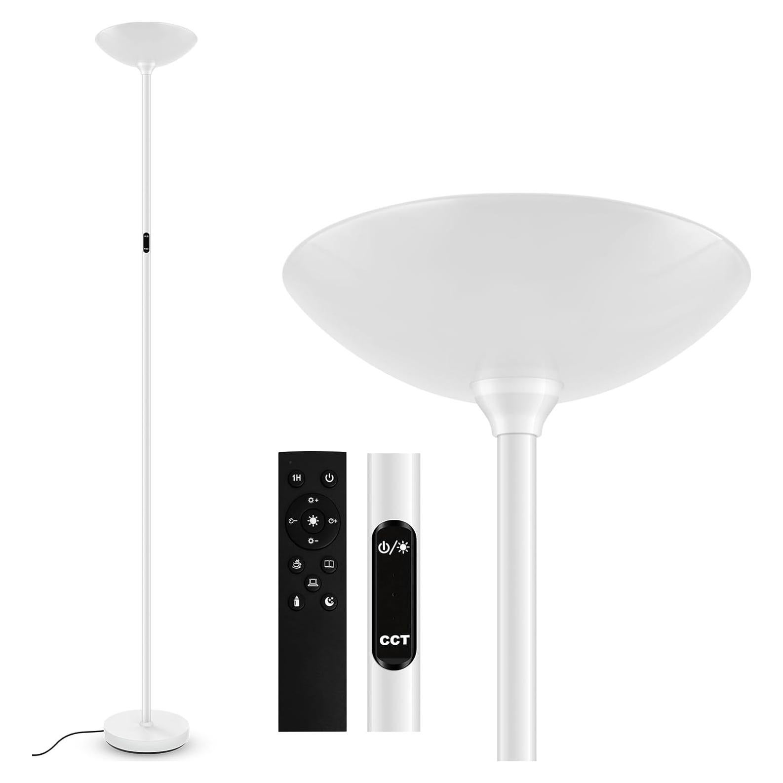 Lámpara de Pie LED BoostArea 30W Regulable con Control Remoto