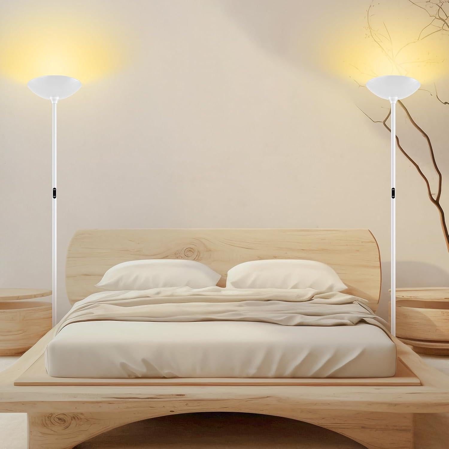 Lámpara de Pie LED BoostArea 30W Regulable con Control Remoto