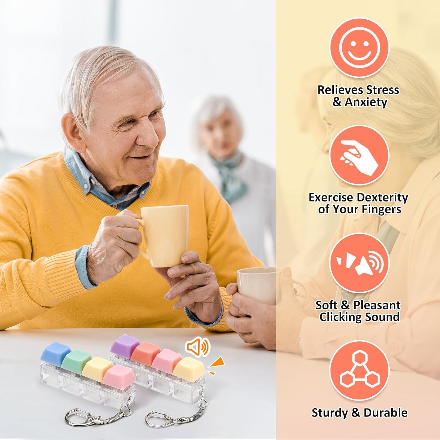 Juguete Antiestrés de Teclado 2 PCS MSBRCH Alivio Ansiedad