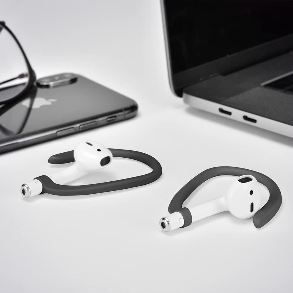 Ganchos Antideslizantes para AirPods - Compatibles con Modelos 1-4 y Pro - Negro