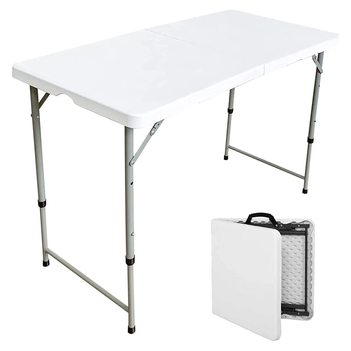 Mesa Plegable Bi-Fold Increíble por Menos 1.22m Blanca