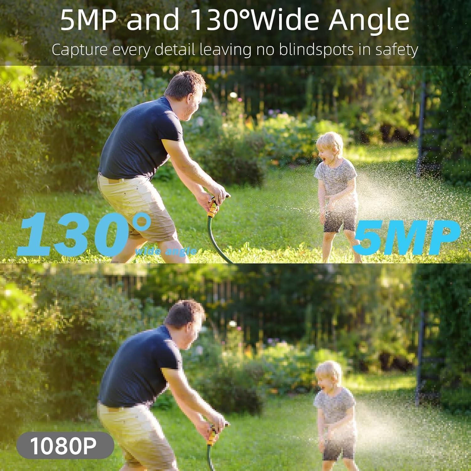 Cámaras de Seguridad Inalámbricas Rraycom 3 Pack 5MP IP65