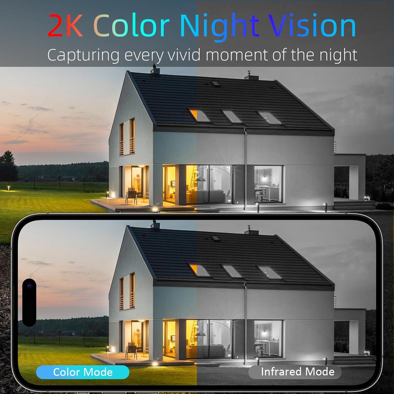 Cámaras de Seguridad Inalámbricas Rraycom 3 Pack 5MP IP65