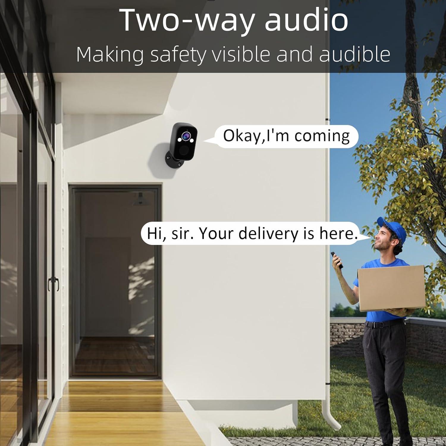 Cámaras de Seguridad Inalámbricas Rraycom 3 Pack 5MP IP65