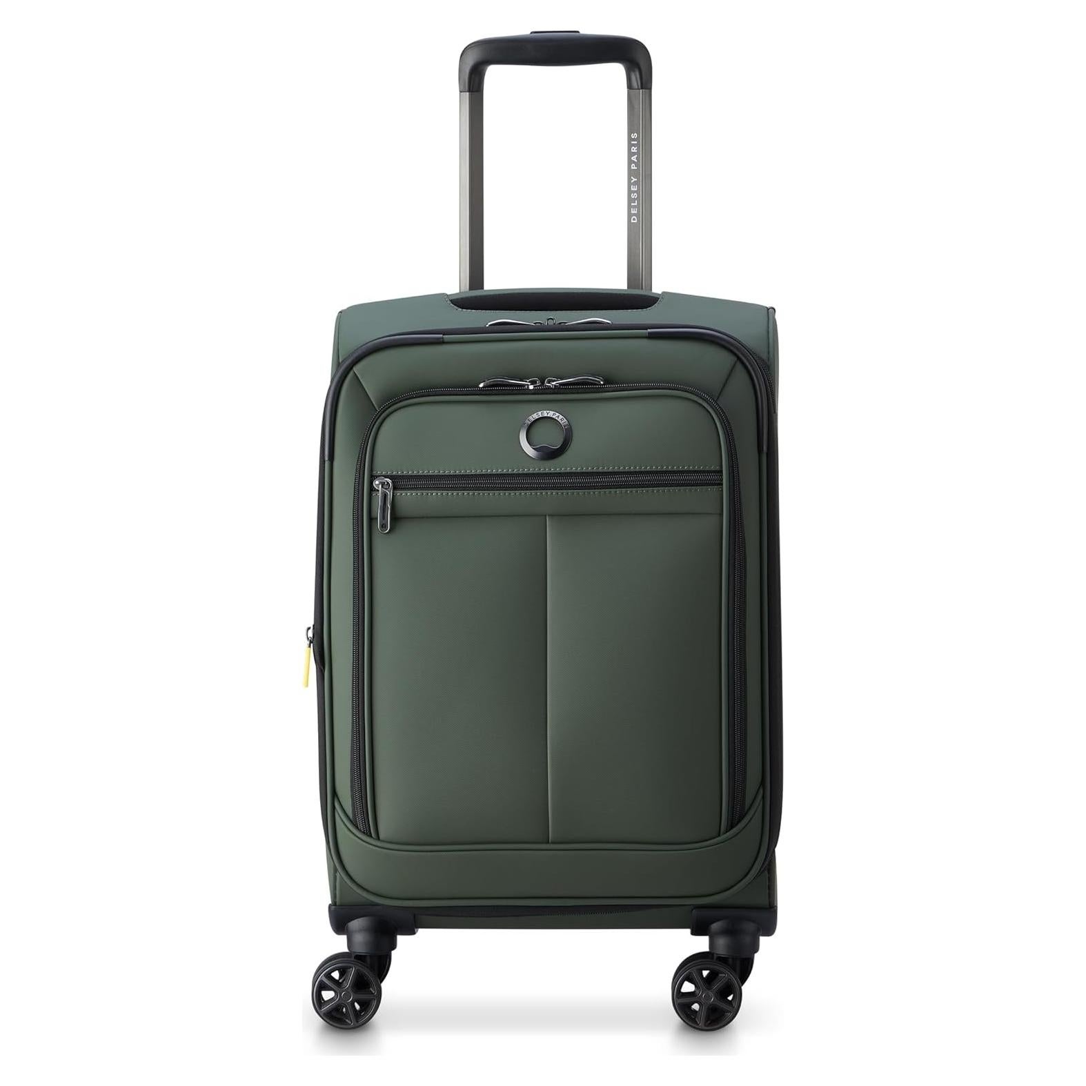 Maleta de Mano Delsey Paris Sky Lite 19" Verde - Poliester Resistente