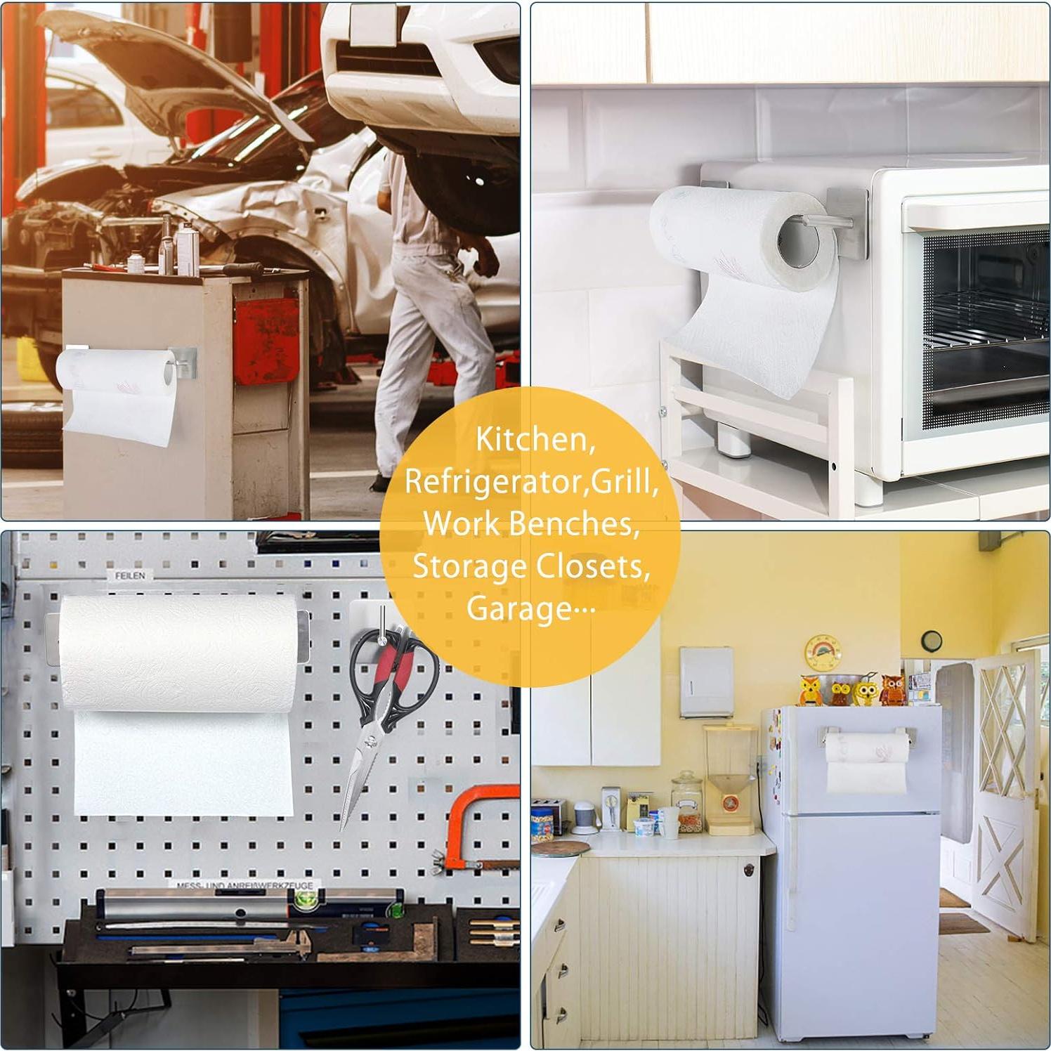 Soporte Magnético para Toallas de Papel GBESTWOOW Acero Inoxidable