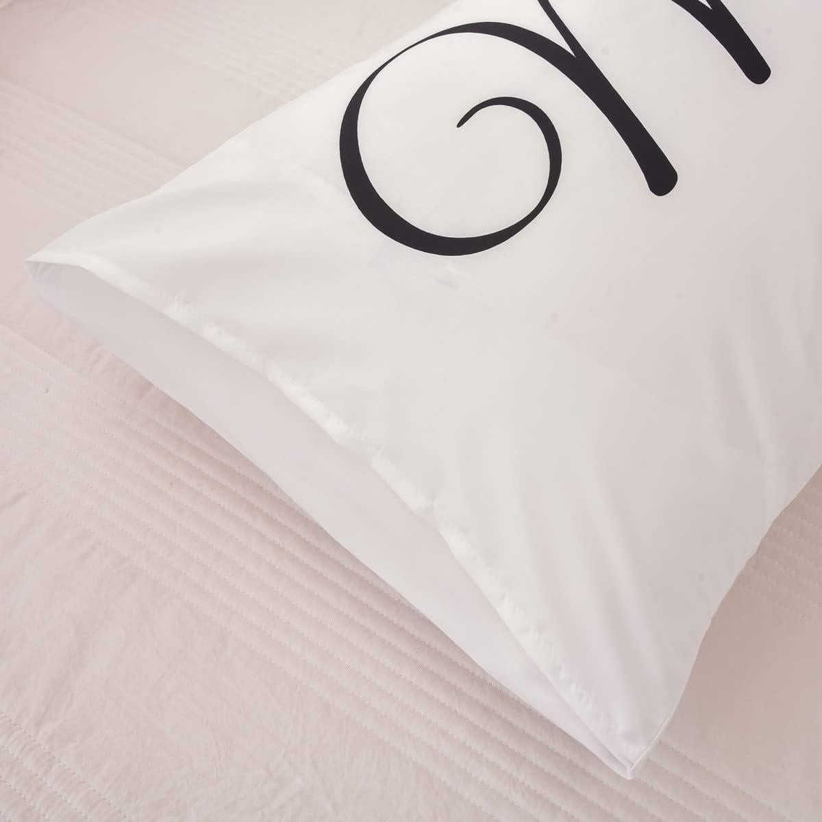 Funda de Almohada NTBED para Parejas 48x74cm Corazón Rojo