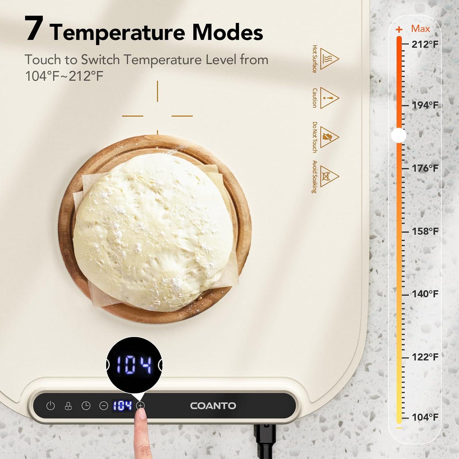 Mat Calentador de Comida Eléctrico Coanto 45.5x32.5cm Beige
