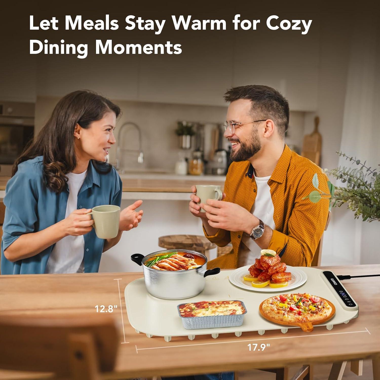 Mat Calentador de Comida Eléctrico Coanto 45.5x32.5cm Beige