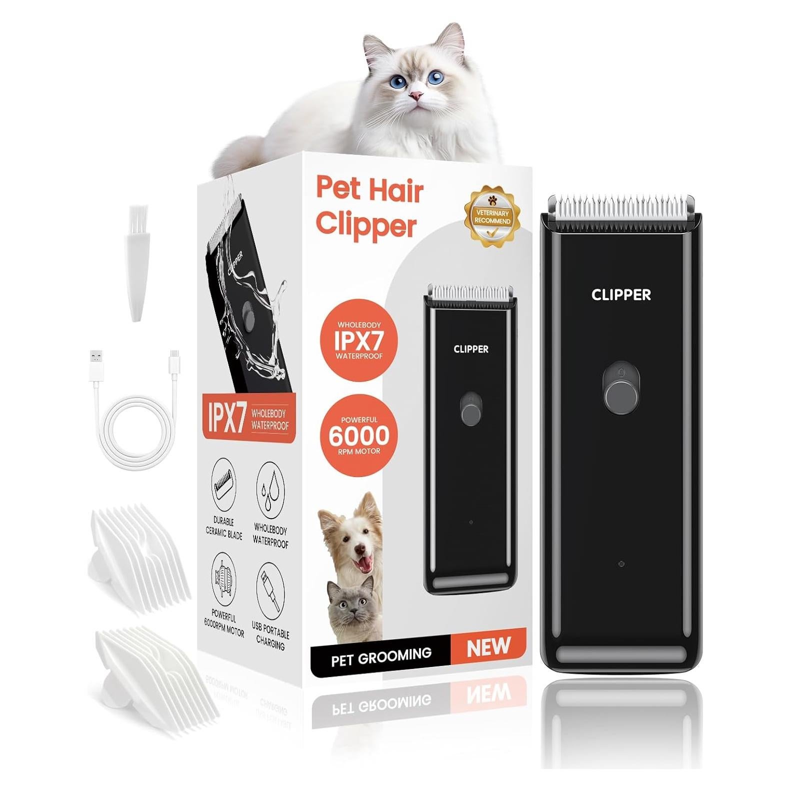 Cortadora de Pelo Inalámbrica Marvljojo para Perros y Gatos