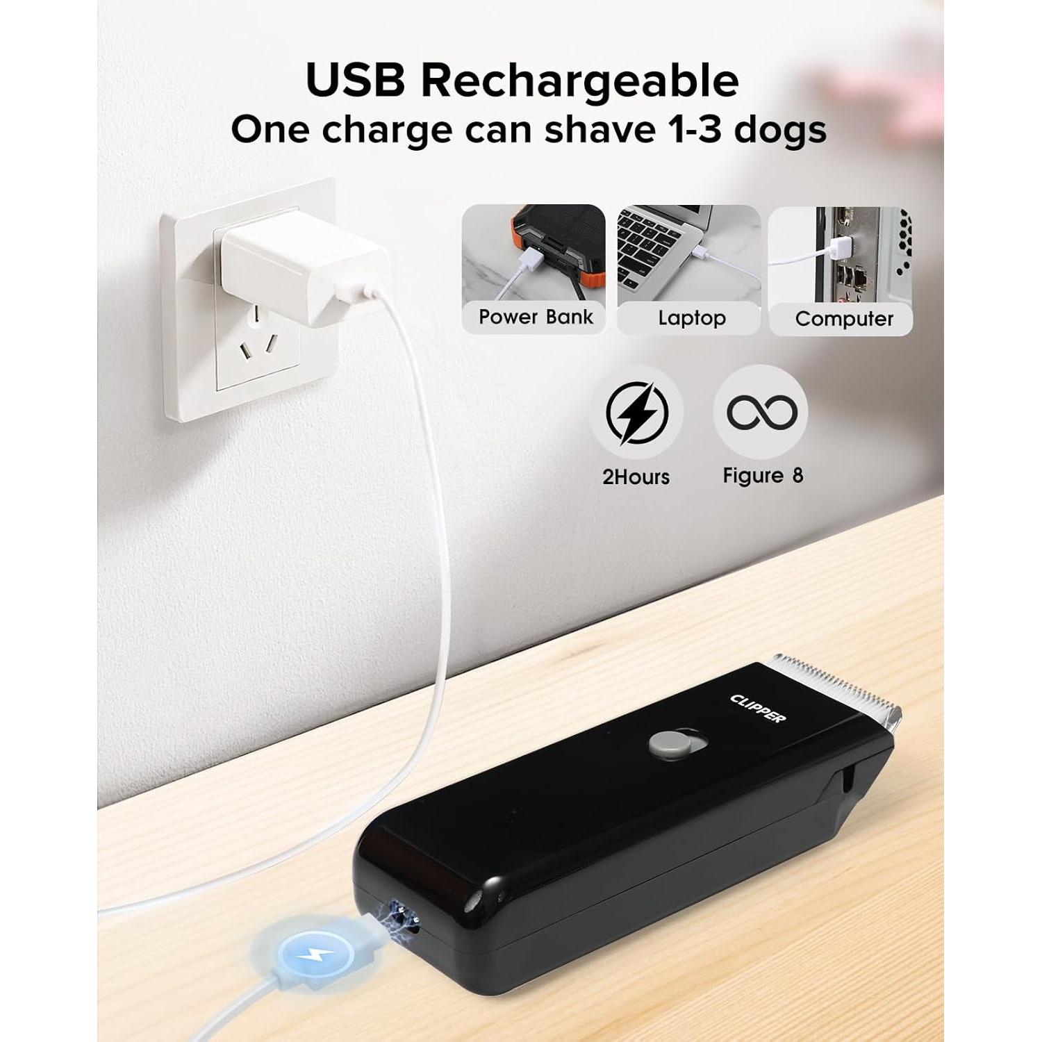 Cortadora de Pelo Inalámbrica Marvljojo para Perros y Gatos