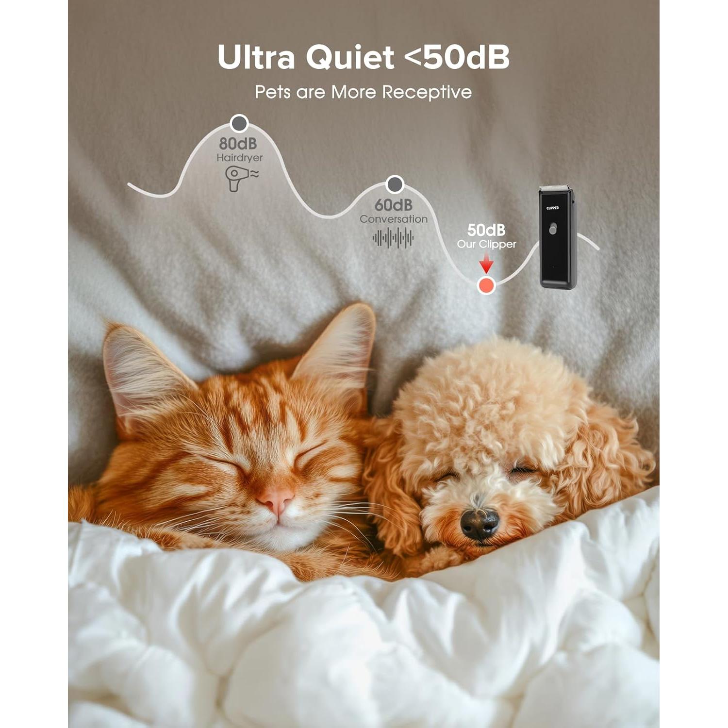 Cortadora de Pelo Inalámbrica Marvljojo para Perros y Gatos