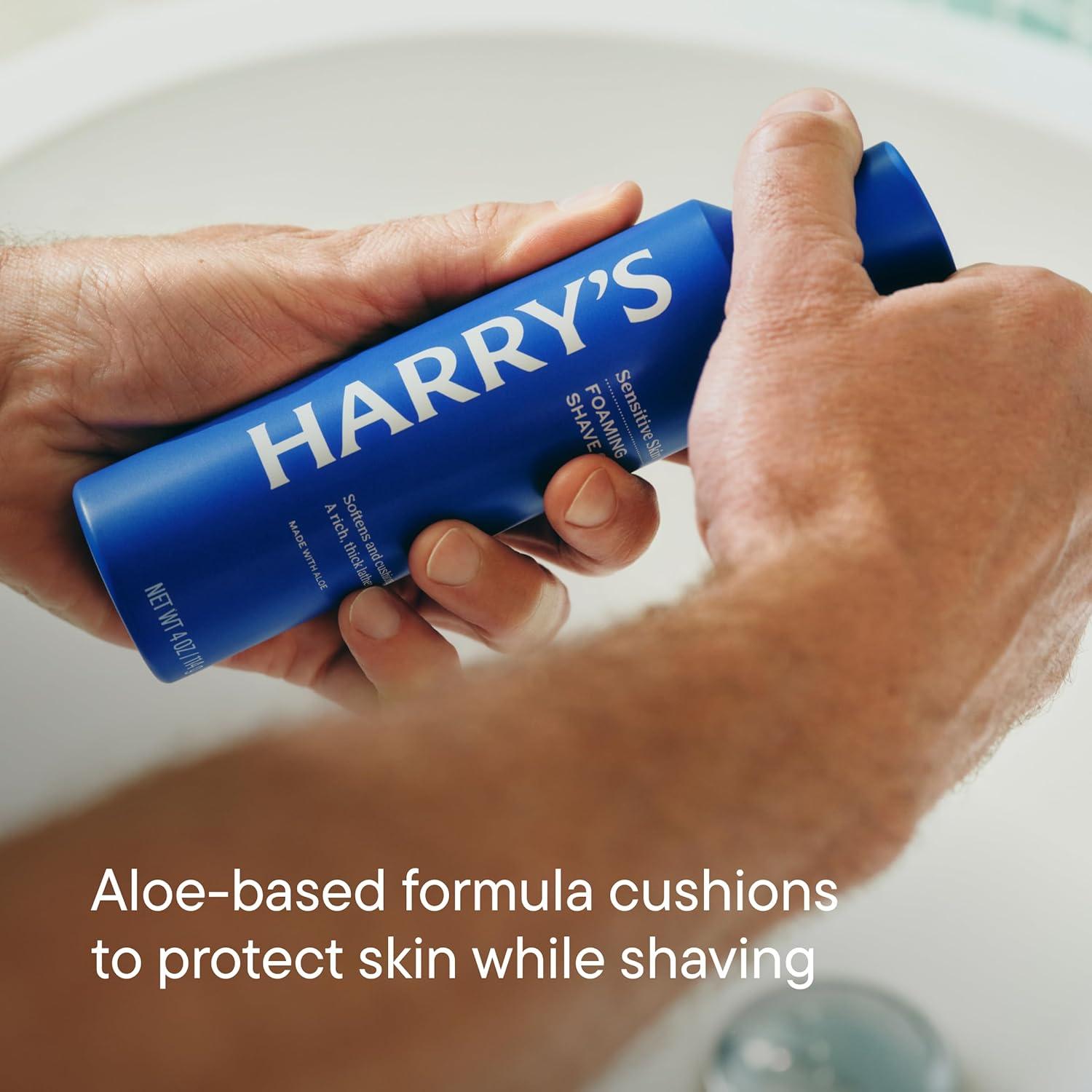 Kit de Afeitado Harry's para Hombres - Mango, 3 Cuchillas, Gel y Funda
